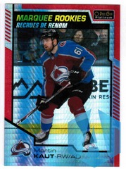 2020-21 O-Pee-Chee Platinum Marquee Rookies Red Prism 144/199 Martin Kaut #169